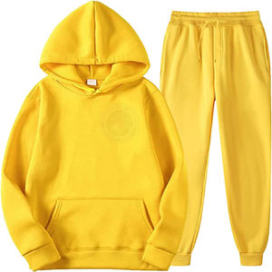 Men's Gym Fitness Tech Fleece Terry Training Tracksuit Winter XL Jogging Suit with Logo Two-Piece Sportswear Set - Product Image 4