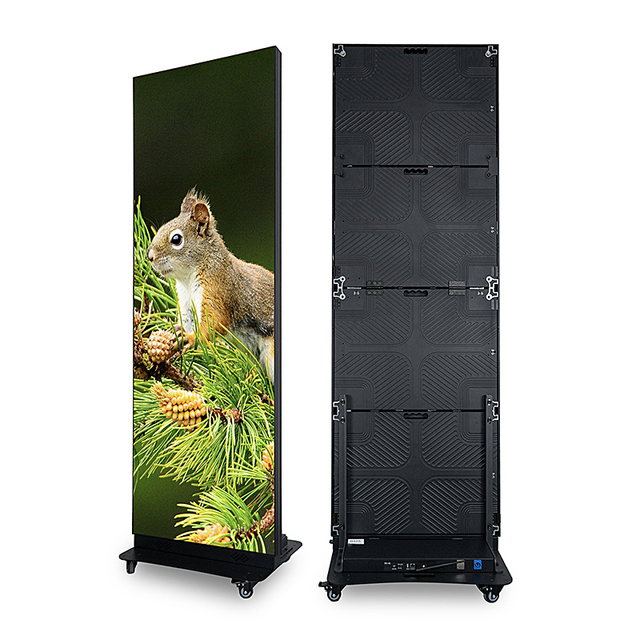Foldable LED Mirror Display Screen 640 by 1920mm Die-Cast Aluminum Housing for Retail  Use