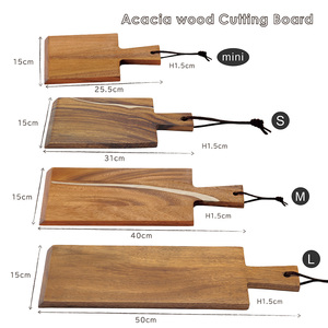 Vente en gros élégante planche à découper en acacia solide surface lisse bloc à découper de cuisine bon prix - Product Image 4