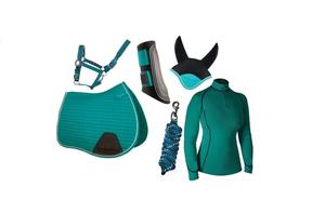 Ensemble de tapis de selle, fabriqué en coton/velours/satin pour cheval entièrement personnalisable 2024 - Product Image 6