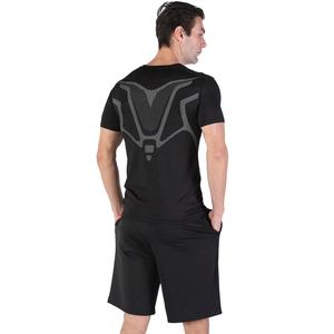 Ensemble de 2 t-shirts et shorts de compression légers et à séchage rapide pour hommes - Vêtements de sport respirants extensibles dans les quatre sens - Vente chaude - Product Image 3