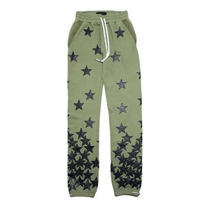 Sudaderas informales con parte delantera plana de cintura media Unisex, mezcla de algodón acogedora para todas las estaciones, logotipos personalizados, servicio OEM, pantalones para hombre, Pantalones - Product Image 1