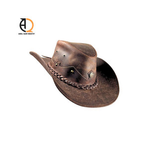 Chapeau de cowboy western en cuir véritable WV016 100% cuir de vache - Product Image 6