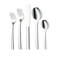 Argenterie de luxe couteau fourchette et cuillère ensemble de couverts en acier inoxydable couverts en argent ensemble de couverts en acier miroir