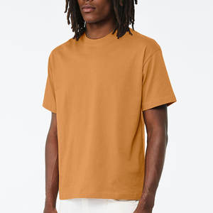 Otoño nuevo 230G Color sólido camiseta suelta algodón manga corta hombres moda Camiseta 100% algodón personalizado camiseta bordado personalizado - Product Image 6