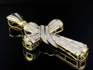 925 plata esterlina nuevo estilo Hip Hop Moissanite diamante VVS claridad Cruz colgante regalo perfecto para todos - Product Image 5