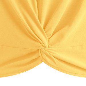 Precio de fábrica New Look Buena calidad Verano Crop Top Mujeres camiseta Tela de algodón O-cuello Mujeres Crop Top Camiseta - Product Image 5