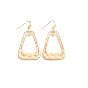 2025 Noël Unique Bronze & Laiton USA Patine Anniversaire Bijoux En Feuille Rectangle À La Main En Laiton Boucles D'oreilles Conception - Product Image 5