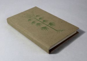 Hemp Fiber Hard Cover Printed On Front The Hemp Plant Its Root & <b>Other</b> Details Wood & Acid Free Hemp <b>Paper</b> Notebook - Product Image 2