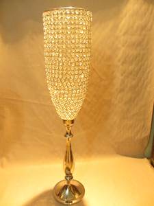 Soporte de pilar de bola de cristal dorado Pieza central de estilo Ins de metal para decoración de boda Otros portavelas Linternas y tarros - Product Image 4