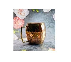 Tazas de mula de cobre sólido hechas a mano de India, tazas de cerveza de jengibre grabadas con logotipo personalizado, taza de mula de Metal - Product Image 4