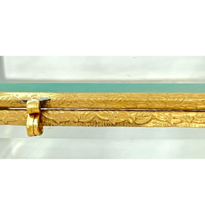 กล่องเครื่องประดับแก้วนูนทองเหลืองวินเทจสแน็ปดอกไม้ขอบทองขนาดกำหนดเอง-หรูหราการออกแบบที่ทันสมัยการจัดเก็บคริสต์มาส - Product Image 2