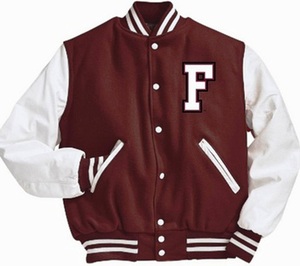 Custom Hip Hop Plus Size Letterman Varsity Jacket with Stand Collar <b>Winter</b> Quality Wool Sleeve - Product Image 5