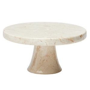 แท่นวางเค้กหินอ่อนพร้อมฐานทองเหลืองสีต่างๆสำหรับวันเกิดและงานแต่งงาน - Product Image 5