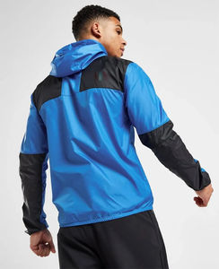 Chaqueta de nailon impermeable para hombre con diseño de logotipo personalizado para deportes al aire libre, chaqueta transpirable de piel de oveja, cortavientos - Product Image 3