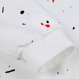 Coupe ample sweat surdimensionné hommes coton lourd pull à col rond Streetwear hiver chaud tenue décontractée - Product Image 3