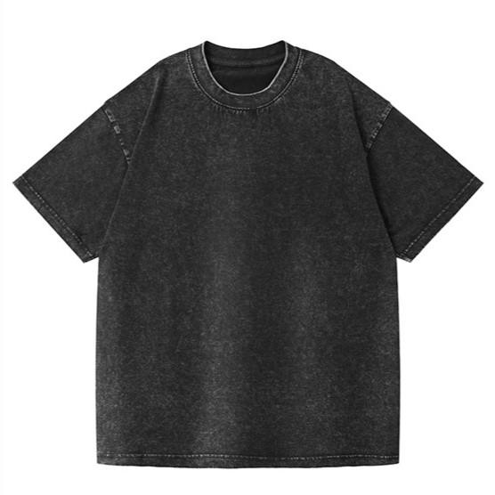 230g Black T-shirt (washed and distressed)