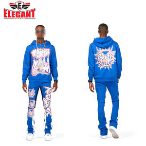 ชุดวอร์มผ้าสัมผัสนุ่มพร้อมออกแบบโลโก้ได้ตามต้องการชุดกีฬาหรูหราบานออกใหม่สวมใส่สบาย - Product Image 6