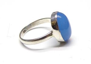 Aqua Dainty <b>Statement</b> <b>Ring</b> Handmade Sterling <b>Silver</b> Family Birthstone <b>Ring</b> for Mother's Gift - Product Image 2