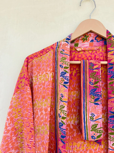 Kimono de seda para Festival, bata cosida a mano, bata Unisex, bata de fiesta - Product Image 5