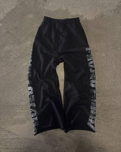 กางเกงสำหรับผู้ชายกางเกงขาบานสำหรับผู้ชายกางเกงเรียกเหงื่อแบบสั่งทำได้กางเกงวอร์มขาบานซีดกันแดดพิมพ์ลายสกรีนลายวินเทจแอซิดแบบบาน - Product Image 1