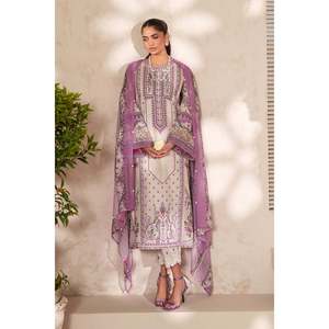 Chiffon Embroidered Lawn Spring/<b>Summer</b> <b>Dress</b> SF-4411 <b>Bohemian</b> Style - Product Image 6