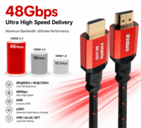 Câble HDMI 2.1 8K 60Hz 48G à large bande passante, HDR dynamique, câble eARC