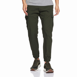 Venta al por mayor Unisex Vintage Casual Cargo Pantalones verde oscuro personalizado Logo etiqueta transpirable Cordura Material medio múltiples bolsillos - Product Image 3