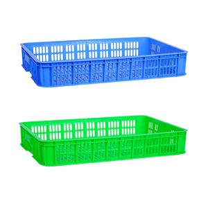 5040 CAJA DE PLÁSTICO 2T D60.5xR42xC10 (CM) Cajas Almacenamiento de plástico para frutas y verduras Caja de plástico apilable Logotipo personalizado - Product Image 2