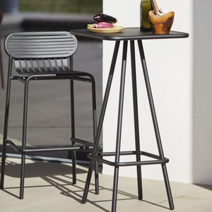 Wholesale Classic Style Best Quality <b>Bar</b> <b>Table</b> Black Coated Furniture with Chair for Home or Hotel for Basement Use - Product Image 2