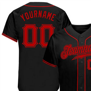 Maillots de baseball en gros, maillots de baseball vintage à col en V, design unique, maillots de baseball en polyester de haute qualité, service OEM - Product Image 4