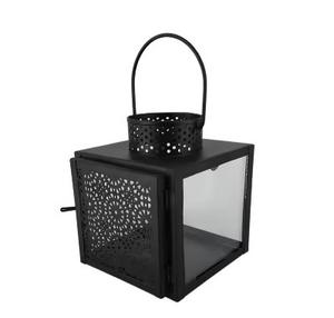 Bougie filaire en métal couleur noire Lanterne Restaurant Mariage Noël Décoration de la maison Centres de table Bougie Fournitures en vrac - Product Image 5