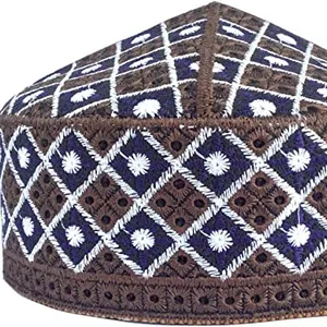 Kufi Herren Unisex Schädel kappe Bunte Damen Designer Solid Hat Hand bestickte Kufi Caps