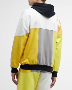 Sudaderas con Paneles de Color Personalizadas para Hombre, Ropa Urbana, Sudadera de Moda con Parches Extra Grandes, Fabricante de Ropa con Logotipo Personalizado OEM ODM, Venta al por Mayor - Product Image 4