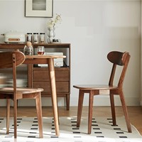 Chaise en Bois Moderne Nordique de Haute Qualité, Meuble de Maison, Chaises de Salle à Manger et de Restaurant en Bois Massif, du Producteur Vietnamien