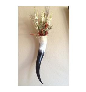 Handmade Handicrafts Buffalo Ox Horn Flower Vase Home Hotel Office <b>Wall</b> <b>Decorative</b> Premium Quality Flower Vase for Hot Selling - Product Image 3