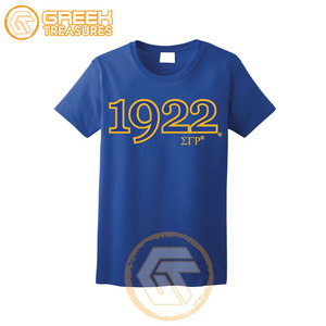 Camiseta de Jersey de algodón de alta calidad Sigma Gamma Rho Mujeres Ropa de hermandad personalizada Transpirable Impreso Ropa griega Verano - Product Image 2