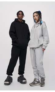 Pantalones de chándal MTR3401 fabricante personalizado color sólido forro polar pantalones de chándal Jogger para mujeres para hombres - Product Image 3