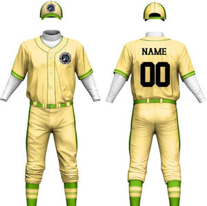 Custom Designed Plus Size Softball & Baseball Uniform Set High Quality <b>Fabric</b> for Adults Youth Sportswear with Embroidery - Product Image 2