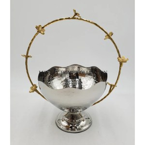 Trending Hammered Aluminum <b>Serving</b> <b>Bowls</b> with Elegant Shapes for Modern and Minimalist Table Decor at Sale Rate - Product Image 1