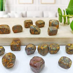 Venta al por mayor a granel Ajooba Jasper Piedras caídas Piedras preciosas semipreciosas pulidas para curación y decoración de Reiki - Product Image 4
