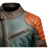 Vestes en cuir de qualité supérieure pour hommes Veste d'hiver à col montant dans toutes les couleurs Tailles Veste en cuir de qualité supérieure pour hommes