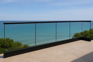 HOLCOM VIETNAM Barandilla de vidrio sin marco Balaustrada de vidrio AISLAMIENTO TÉRMICO AHORRO DE ENERGÍA - Product Image 2