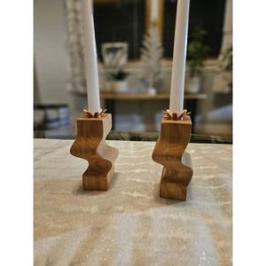 Bougeoir en bois design fantastique maison et table de mariage lanterne et pot en bois décoratifs - Product Image 3