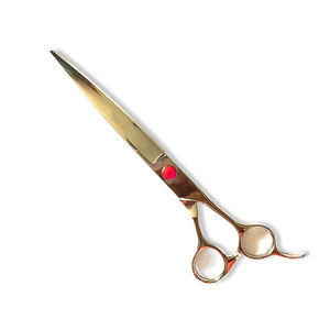 Ciseaux de toilettage de haute qualité miroir polonais couleur dorée acier inoxydable droitier ciseaux pour animaux de compagnie - Product Image 2