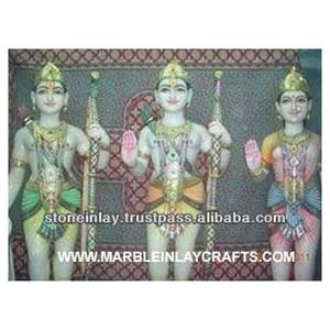 Hermosa estatua de mármol hecha a mano Ram Darbar - Product Image 1