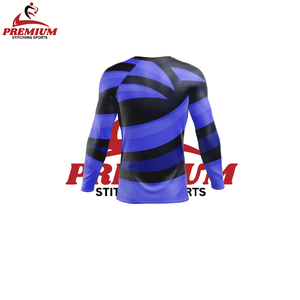 Hot Sale Custom Long Sleeve Rash Guard for Gym and BJJ MMA Quick Dry <b>Compression</b> <b>Shirts</b> Made of Spandex and Nylon Fabric - Product Image 2