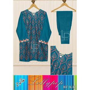 1649ชุดสูทผู้หญิงลาย Presto Kacha Tanka Chickenkari, ชุดเสื้อผ้าสำหรับเด็ก - Product Image 3