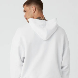 Sweat à capuche unisexe en molleton français de luxe surdimensionné lourd Hip Hop Streetwear Impression de logo personnalisé Brodé Hiver 100% coton Homme - Product Image 2