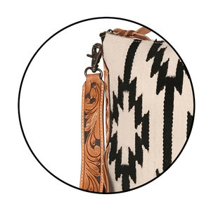 Patrimoine rustique laine Western sac à main Durable élégant doublure en cuir luxe voyage plage avec double Logo Portable double - Product Image 3